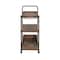 Alaterre Furniture Kyra 32"L Oak and Metal Bar Cart ANKY62RBG - alternate 6